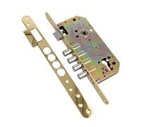 Amig - Serrure Menuiserie Bois | Installation Intérieure Réversible | Pour Portes de Maisons et Magasins | Charnière Décorative, Laiton Verni, Acier, Laiton Nickelé