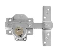 Amig - Verrou de Porte Haute Sécurité | Cylindre 6 Broches Anti-Bumping | Utilisation Polyvalente | Kit d'Installation Complet, Argent Métallique, Acier