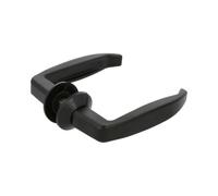 Amig - Set de Poignées de porte d'intérieur | Pognée Modèle 2115 | 105 x 40 mm | Élégant et Simple | Taille du carré 8 mm | Poignée Ergonomique | Aluminium Noir