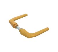 Amig - Set de Poignées sans rosace en aluminium finition dorée mate - 104 x 56 mm - Mod. 2114 - Carré de 8 mm - Pour portes de 35 à 60 mm