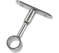 Amig - Support central pour tubes de placard | Fixation pour barres de dressing | Convient pour accrocher et organiser les vêtements | Zamak | Ø12 x 62 mm | Blanc