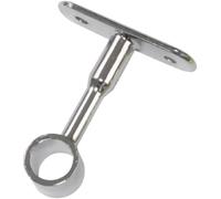 Amig - Support Central pour Tubes de Placard | Fixation pour Barres de Dressing | Idéal pour accrocher et Organiser des vêtements | Zamak | Ø16 x 62 mm | Blanc