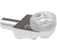 Amig - Support pour Étagère en Verre | 17 x 11 x Ø5 mm | Lot de 8 Pièces | Avec Ventouse pour Étagère Intérieure en Verre pour Armoires, Vitrines ou Présentoirs | Zamak Argenté