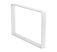 Amig - Support Rectangulaire pour Étagères Industrielles - 211 × 311 × 30 mm - Acier Blanc - Support Mural - Design Fonctionnel et Résistant - Idéal pour Étagères Murales