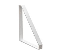 Amig - Support Triangulaire pour Étagères Industrielles - 211 × 261 × 30 mm - Acier Blanc - Support Mural - Design Fonctionnel et Résistant - Idéal pour Étagères Murales