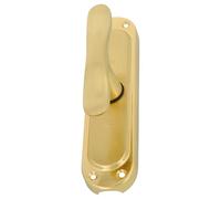 Amig - Trépied de fenêtre doré | acier laitonné, fermeture de sécurité avec poignée | Comprend 5 supports | Dimensions : 164 x 41 mm, doré