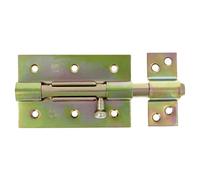 Amig - Verrou à Plaque | Loquet pour Portes Intérieures et Extérieures | Acier Durable Résistant à la Corrosion | Installation Facile, Bichromaté, 120 mm