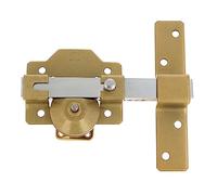 Amig - Verrou de sécurité à pêne dormant avec cylindre rond - Haute résistance à l'extraction - 5 clés incluses - 170 x 105 mm - Serrure en applique - Acier - Cylindre 50 mm - Finition martelée