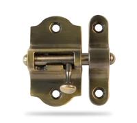 AMIG - - Verrou Porte - Modèle 720 - Laiton - 40 mm - Vis incluses - Idéal pour portes et fenêtres - Finition : Cuir