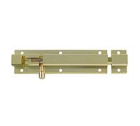 Amig - Verrou pour porte en aluminium | Résistant à la corrosion | Idéal pour portes en bois ou métal | Installation facile | Compatible avec charnière papillon, Or, 150 mm, Aluminium