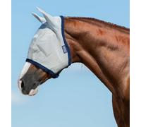 Amigo Flybuster Fly Mask Cob Silver Navy