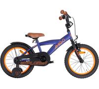 AMIGO Vélos enfants garçons Explorer 16 pouces 23 cm garçons frein à rétropédalage bleu/orange