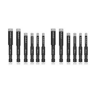 Amigocee 12Pc Noir Sec Diamant Forets Ensemble pour Céramique Marbre Carrelage Pierre Verre Matériaux Durs 5/6/8/10/12mm