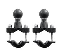 Amigocee 2X Base de de Boulon en U de Largeur de 37mm de Support de Barre de Poignée de Moto avec La Boule de 1 Pouce