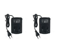 Amigocee 2X Chargeur de Perceuse ÉLectrique 12V Chargeur de Batterie au Lithium Chargeur Li-Ion 110-240V pour Perceuse au Lithium/Clé ÉLectrique Prise Ue