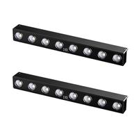 Amigocee 2X Lampe Solaire D'Extérieur pour Patio, Éclairage de Pilier, Éclairage D'Extérieur à LED du Crépuscule à L'Aube, Éclairage D'Extérieur, 8 Lumières