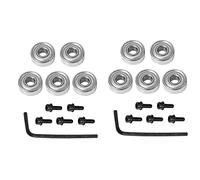 Amigocee 2X Palier Bit de Routeur Ensemble de Roulements de Tête de Coupe Kit D'Accessoires pour Roulements à Billes Intérieur 4.76mm Extérieur 12.7mm