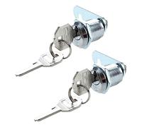 Amigocee 2X Serrure Batteuse a Came Barillet Pour Boite aux Lettres Tiroir 20mm + 2 Cles