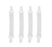 Amigocee 4 PCS Clip Pince Couverture Flexible Drap Lit Titulaire Clip
