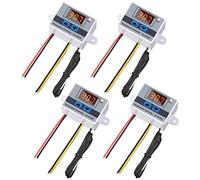 Amigocee 4 PièCe SéRie XH-W3001 Module de ContrôLeur de TempéRature NuméRique Thermostat Interrupteur Sonde éTanche Thermostat éLectronique 12V 10A 120W