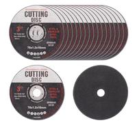 Amigocee 76 mm pour les Disques de Coupe 18pcs Ensemble pour les Disques de Broyage de Broyage à Angle Métallique Inclus