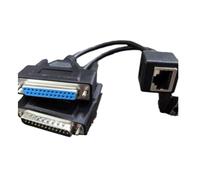 Amigocee Adaptateur de Conversion de Signal ILDA vers RJ45 Interface DB25 Mâle/pour Câble Réseau ILDA