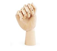 Amigocee Artiste du Bois Dessin Mannequin Mannequin articule avec Doigts Flexibles en Bois, Main Droite 10 Pouces