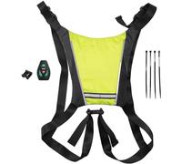 Amigocee de Clignotant de VéLo à LED, Gilet de Clignotants de VéLo à LED, RéFléChissant Rechargeable avec Indicateur de Direction