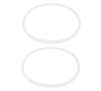 Amigocee Joint en Caoutchouc 2 PièCes Autocuiseur à Bague D'éTanchéIté 28Cm de DiamèTre IntéRieur, Blanc Transparent