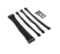 Amigocee Kit de Câble D'Extension Tressé de 9 Pouces Câble D'Extension de Base pour Boîtier PC Peigne Inclus ATX 24 Broches PCIE 6 + 2Pin CPU 4 + 4Pin B