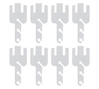 Amigocee Kit de Tiges de Tension à l'acide Acrylique Transparent pour Tendeur de Machine à Tricoter de Fil de 8 Pièces pour Outils de Tricot //Express