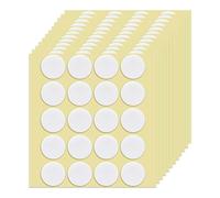 Amigocee Matériau de Bougie DIY 240 Pièces Double Face pour Mèches de Bougie Autocollant de Fixation de Mèche de Bougie Diamètre 20 mm D'Épaisseur 1 mm Facile à Utiliser