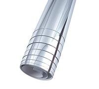 Amigocee Miroir Autocollant Mural Rectangle Auto-Adhésif Décor de Chambre Haute Qualité Meubles Films Miroir Feuille 50X50 Cm