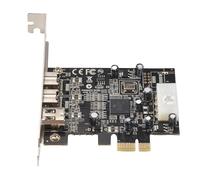 Amigocee -PEX30016 3 Ports IEEE 1394 Firewire 1394B & 1394A Carte PCIe 1.1 X1 Le de Puces TI XIO2213B NéCessite Un Pilote HéRité