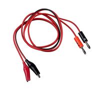 Amigocee Pince Crocodile pour fiche Banane & Cable de Test 90cm 3Ft