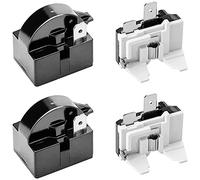 Amigocee Relais de DéMarrage PTC 1 Broche QP2-4.7, Relais de DéMarrage de RéFrigéRateur 1 Broche et Protecteur de Surcharge de RéFrigéRateur 6750C-0005P