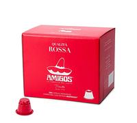 Amigos Caffè - Capsules Qualità Rossa compatibles avec les machines domestiques Nespresso®* - 100 capsules