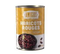 Amigos Haricots Rouges 400g - Haricots Sélectionnés pour Chili con Carne, Salades Tex-Mex et Burritos - Texture Ferme et Saveur Authentique