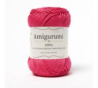 Amigurumi by Tricot Café - Pelote de fil pur coton pour poupées et marionnettes au crochet, sacs au crochet et vêtements légers - Aiguilles/Crochet 3,00/4,00 - Fuchsia 105-1 pièce