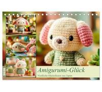 Amigurumi-Glück. Niedliche Häckelkunst aus Japan (Tischkalender 2026 DIN A5 quer), CALVENDO Monatskalender: Liebevoll gehäkelte Amigurumi-Tiere, die mit Charme und Sanftheit jeden Monat verschönern