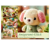 Amigurumi-Glück. Niedliche Häckelkunst aus Japan (Wandkalender 2026 DIN A4 quer), CALVENDO Monatskalender: Liebevoll gehäkelte Amigurumi-Tiere, die mit Charme und Sanftheit jeden Monat verschönern