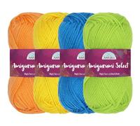 Amigurumi Select Écheveaux de fil 100% acrylique pour projets de crochet et de tricot - Poids en acrylique - Assortiment d'inspiration 85-4 écheveaux