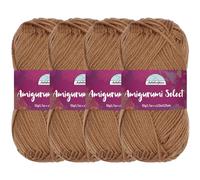 Amigurumi Select Lot de 4 pelotes de fil 100 % acrylique pour projets de crochet et de tricot Cymbidium