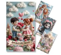 Amigurumi Tarot d'amour cartes âmes sœurs Nouveau tarot d'amour pour débutants avec significations, facile et intuitif, guide et vidéo cours en cadeau 5 langues Oracle d'âmes sœurs