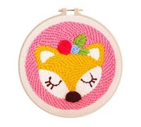 Amiiba Kit de démarrage d'aiguilles à broder avec motif cerf Sika - Gamme complète d'aiguilles à poinçonner - Facile à utiliser pour débutants et adultes (cerf Sika)