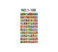 Amiibo et figurines NFC GENERIQUE Amiibo Mini Carte HAOBUY pour Animal Crossing Séries 1 avec Nintendo Switch - 100PCS 1/100 (3*2.2cm)
