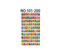 Amiibo Mini Carte HAOBUY pour Animal Crossing Séries 2 avec Nintendo Switch - 100PCS 101/200 (3*2.2cm)