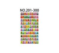 Amiibo et figurines NFC GENERIQUE Amiibo Mini Carte HAOBUY pour Animal Crossing Séries 3 avec Nintendo Switch - 100PCS 201/300 (3*2.2cm)