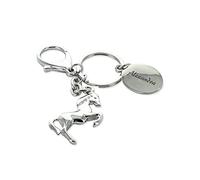 Amikado - Porte-clés cheval gravée avec Un prénom, Un nom ou Un Message - Porte Clef personnalisable - Meilleure Papa Mama - Idée Cadeau Personnalisé Message - Idée Cadeau Fête des Pères