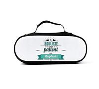Amikado Sacoche à Personnaliser pour Boules de pétanque - Compliment pour Le Meilleur des Hommes - Superlatif - Cadeau (Bleu)